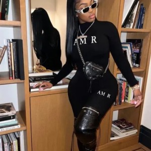 Women's Jumpsuits Letter Printed Black Casual Minimalist Fashion Yoga Pants Fitness Tight Jumpsuit Rompers