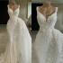 Real Image Mermaid Wedding Dresses With Detachable Skirt V Neck Lace Applique Beach Wedding Dress Bridal Gowns Beaded Robes De Mariée (Size Size Guide) Real Image Mermaid Wedding Dresses With Detachable Skirt V Neck Lace Applique Beach Wedding Dress Bridal Gowns Beaded Robes De Mariée (Size Size Guide)
