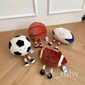 New Jellycat Fun Ball Sports Dolls Home Bedroom Plush Toys Cute Doll Decorations Car Ornaments Collection Popular Holiday Gifts W250524 71