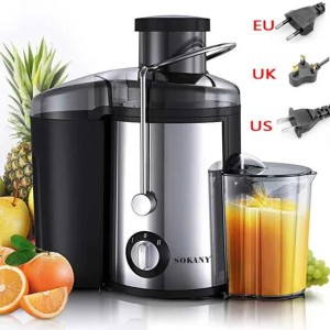 Juicer centrifugal Household large caliber electric juice machine residue separation vegetable Juicer EU UKXJ241223