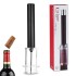 Air Pressure Wine Opener Easy-Open Air Pump Red Wine Bottle Opener Portable Travel Wine Corkscrew Handheld Wine Cork Remover, Best Gifts for Wine Lovers (Black)