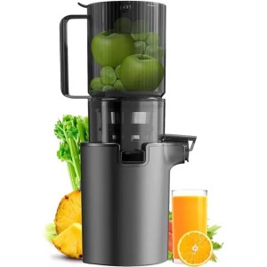 4.1 inch (104MM) slow speed cold press juicer with ultra wide feed chute used for pure juicers of vegetables and fruitsXJ241227