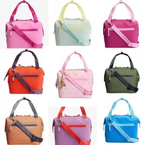 Lunch bag whole day recycled polyester ice bag 12 hour cooling travel ice bag all 40 ounce cup crossbody bag with phone pocket Travel bag