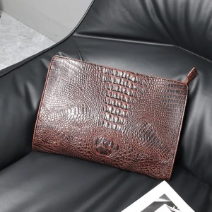 Ipad clutch case bag crocodile grain casual envelope bags document package