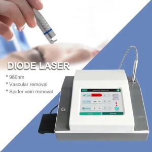 980nm Diode Laser Vascular&Spider Veins Red Blood Vessels Removal Treatment Remover Machine