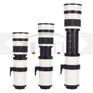 JINTU 420-800mm Manual Telepo Zoom Lens F/8.3 for Nikon Cameras D7500 D7200 D7100 D750 D5600 D5500 D5300 D5200 D3100 D3200 240115