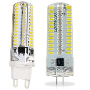 100PCS G9 G4 white/warm 3W 3014 2835 SMD 64LEDs AC110V-130V AC220v-240V LED Lamp Bulb chandelier lamp 360 Beam Angle DHL ship (Emitting Warm White)
