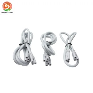 led accessory wire t8 t5 1ft 2ft 3ft 4ft 5ft Cable for Integrated T8 T5 led tubes lights Connector CE ROHS UL DLC cable cords Extension Power Plug No Lights