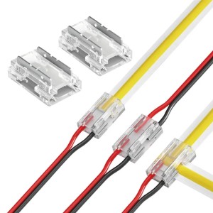 SMD/COB LED strip Connectors solder-free connector 2pin 12V 24V LED crystal connector