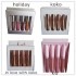 Hot Brand Matte Liquid Lipstick Set in 4pcs Shimmery Lip Gloss Makeup Kit Collection High Quality Koko Beauty Lipgloss Cosmetics Free Ship (Mixed Color)