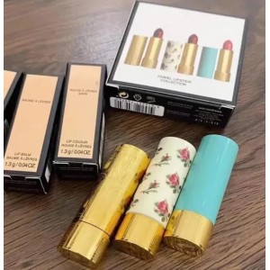 3pcs Lip Makeup Matte Lipsticks Set Rouge A Levers Mat Travel Lipstick Collection Long Lasting Waterproof Lipgloss Satin LipBalm Colour Stick (Red)