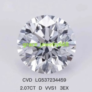 Cheap Price IGI GRA Certificate 0.5ct 1ct 1.5ct 2ct 3ct Wholesale Lab Created Diamond HPHT CVD Lab Grown Diamond (Fancy Diamond White E)