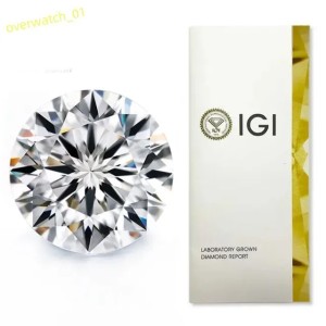 VVS1 Round D E F Color Synthetic Loose Diamond Lab Grown Diamond Wholesale With IGI Certificate