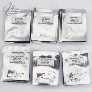 Melee 0.9-2.8mm D Color White Moissanite Lab Grown Moissanita Diamond GRA Certificate Full Sizes Loose Small Stone Wholesale Jewelry Beads Gemstone