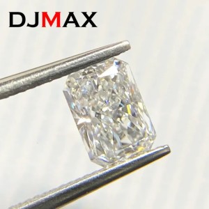 DJMAX 0.2-20 Rare Radiant Cut Loose Stone Real D Color Lab Grown Super White Certified Radiant Diamonds 250107