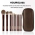 Buyers' PicksHourglass Makeup Brush-Makeup brush set portable 10 pieces animal hair+leather material brush bagPowder brush+eye+concealerCL240708 (Handle Hg001110p) Buyers' PicksHourglass Makeup Brush-Makeup brush set portable 10 pieces animal hair+leather material brush bagPowder brush+eye+concealerCL240708 (Handle Hg001110p)