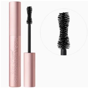 Buyers' PicksSex Mascara Big Eyes Nourish Waterproof Sweat proof Bushy Long Volume Pink Aluminum Tube Roots Clearly Smooth Makeup (Black)
