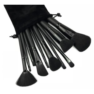 11pcs/set MC Makeup Brush Set Face Cream Power Foundation Brushes Multipurpose Beauty Cosmetic Tool Brushes Set with Pouch Bag (Handle As Picture)