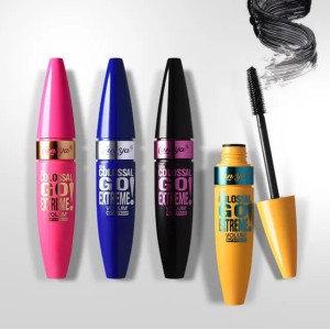 3D Fiber Rimel Mascara Waterproof Curled Thick Eyelashes Extension Natural Length Eyes Mascara Professional Makeup Tool (Mixed Color)