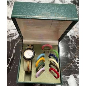 Vintage 12 Bezel Watch Womens Gold Plated Designer Watches High Quality Classic Women Colorful Round Wrist Watch Wedding Montre De Luxe G 07e