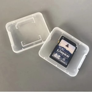 Transparent Memory Card Case SD SDHC Holder Plastic Box Storage Carry Storage Box for Standard SD Card