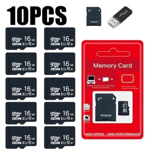10PCS TF Card Class10 128GB 256GBWholesal cartao de moria 32GB 64GB 16G SD Card 8G 4GB 2GB Flash Memory Card for Digital Devices 240619bj