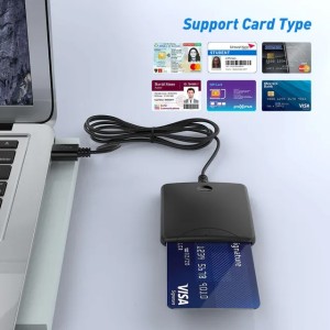 ISO7816 Smart IC/ID/SIM Bank Card ATM Transfer Tax Reader