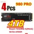 Memory Cards Hard Drivers Boxs 1/2/3/4Pcs 4Tb 980 Pro Ssd Nvme M.2 2280 Pcle4.0X 2Tb Internal Solid State Drive Hdd Disk For Ps5 Deskt Otshb (Options:1Pc 2Tb)