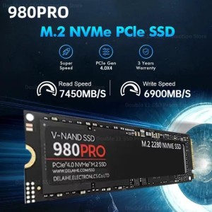 original NEW 980PRO 1TB 2TB 4TB SSD Internal Solid State Disk M2 2280 PCIe Gen 4.0 NVMe 7450MB/s for PS5 Laptop Desktop Computer