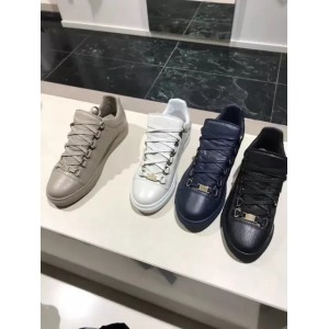 Wholesale Man Shoes New Style Causal Shoes Blue Wrinkled Leather Sneaker Fashion Arena Low Cut Shoes Designer Free Shipping Size 39-46 (Size Size Guide)