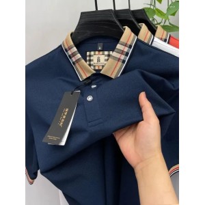Men's Polos Luxury Brand Short Sleeve Polo Shirt Men Fashionable Simple Solid Color Summer Mercerized Cotton Breathable Casual Lapel T (Size Size Guide)