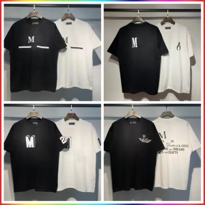 5A Summer Mens Designer Tees Casual 25ss Man Womens Loose Tees With Letters Print Short Sleeves Top Sell Luxury Quality Cotton Streetwear new T Shirt Size S-XL 01 (Size Size Guide)