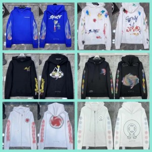 New chrome hoodie designer hoodie men ch hoodie zip up sweatshirts cotton mens hoody high quality pullover long sleeves sanskrit letter print cross chrome (Size Size Guide)