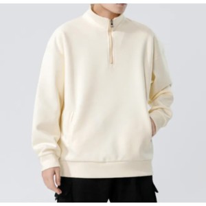 276 Turtleneck Sweatshirt for Men Autumn and Winter Thickened Loose Trendy Solid Color Casual (Size Size Guide)