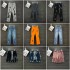 Jeans 25 Jeans New Men's Jeans Designer Make Old Letter Prints Long Style High Quality Luxury Jeans Motorcycle Cross Straight (Size Size Guide)