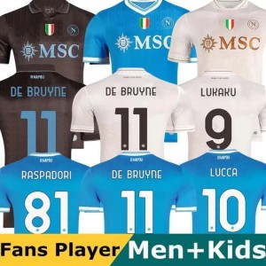 LUKAKU DE BRUYNE HOJLUND Napoli 25 26 soccer jerseys Maglia LANG LUCCA MARADONA Naples 2026 BEUKEMA NERES Football Shirts McTOMINAY Napoli jersey top kit men ki (Size Size Guide)