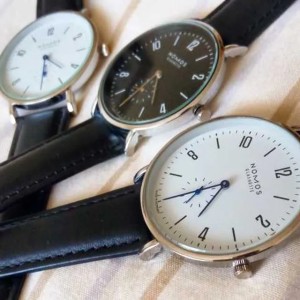 NOMOS Watches men and women Minimalist design Leather strap Women Fashion Simple Quartz Water Resistant