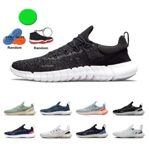 Free Run 5.0 Mens Running Shoes Womens Trainers Designer Sneakers Polka Dots FN 5 Racer Men Sports Des Chaussures Black Concord Grey Fog Women Sports Zapatos (Size Size Guide)