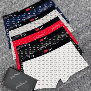 Man Boxers Underpants Sexy Male Casual Shorts Pure Cotton High Quality Underwear Fashion Printed Boxer Shorts (Mark the Color)