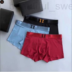 Underpants designer 3pcs/lot Mens Underwear Designer Boxer Organic Cotton Shorts Modal Sexy Gay Male Boxers Breathable New Mesh Man Size L-4XL 4AMB (Blue)