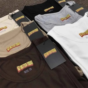 Men's Tank Tops The GBT Tank Top Men Gym Bodybuilding Basic Sleeveless Casual Sports Tops Get Better Today Men's Clothing 3 Pieces Set 230408