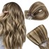 20 22 inch Remy Micro Ring Hair Extensions Human Hair Dark Brown Highlights Honey Blonde Micro Loop Human Hair Extensions 100g Micro Bead Extensions #P4/613 20 22 inch Remy Micro Ring Hair Extensions Human Hair Dark Brown Highlights Honey Blonde Micro Loop Human Hair Extensions 100g Micro Bead Extensions #P4/613