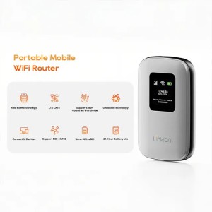 WIFI LA7 Powerful Esim Hotspot Router with LTE CAT6 - 300Mbps Downlink Wi - Fi 5, and Extensive Network Bands for Seamless Connectivity