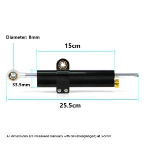 DANCARO 26cm Motorcycle Steering Damper Riding Speed Wobble Balanced Bar Safety Weaving Control Stabilizer Linear Tank Slapper