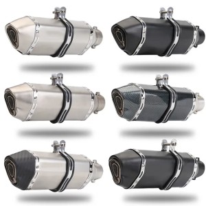 Motorcycle Exhaust Muffler 51mm with DB Killer For yamaha yfz 450 bmw g310r yamaha aerox 50 yamaha jog yamaha tdm 850 mt07 mt09