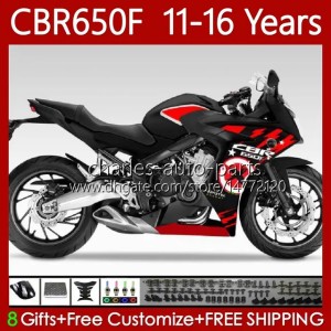 Motorcycle Body For HONDA CBR-650 CBR 650 CBR650 F 2011-2016 Bodywork 73No.108 CBR-650F CBR650F 11 12 13 14 15 16 CBR 650F 2011 2012 2013 2014 2015 2016 Fairings glossy black