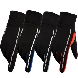 Winter Windproof Motorcycle Gloves Touch Screen Men Women Running Fitness Full Finger Cycling Sports Gloves (Customize)