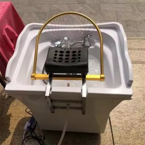 HengChi Hot Sale Beauty Salon 60L Water Tank Salon Furniture Portable Adjustable Height Washing Hair Bowl Shampoo Basin Sink