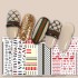 Trendy Nail Art Stickers Luxury Brands Petite And Chic Style Nail Art Stickers Big Brand Logo Decals And High-end Nail Accessories (Multi)