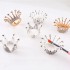 1pc Three-dimensional Embossed Glass Crown Nail Brush Displayer Stand Acrylic UV Gel Painting Pen Displayer Holder Manicure CE34